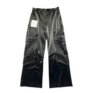 Glossy coated baggy cargo